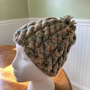 New hand knitted adult hat.